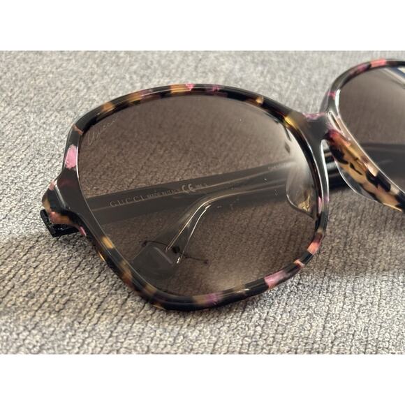 GUCCI GG3732/F/S HPAJ6 Black Brown Pink Tortoise 61-14-140 Sunglasses - Picture 10 of 15